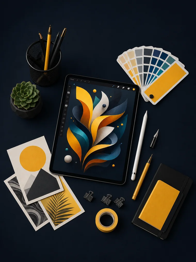 Alat desain digital dan karya visual untuk freelancer