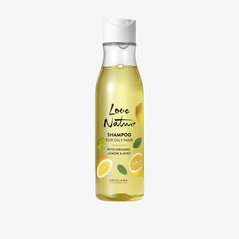 [ORIFLAME]Love Nature - Shampoo For Oily Hair with Organic Lemon & Mint