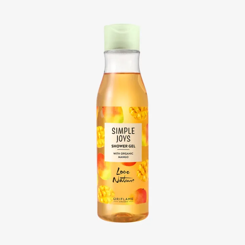 [ORIFLAME]Love Nature Simple Joys Shower Gel with Organic Mango Love Nature