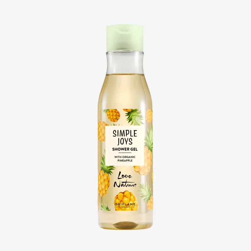 [ORIFLAME]Love Nature Simple Joys Shower Gel with Organic Pineapple Love Nature