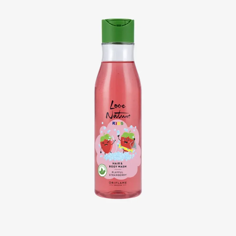 [ORIFLAME]Love nature Kids Hair & Body Wash Playful Strawberry