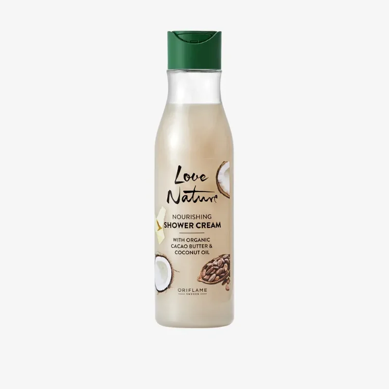 [ORIFLAME]Love Nature Nourishing Shower Cream with Organic Cacao Butter & Coconut Oil