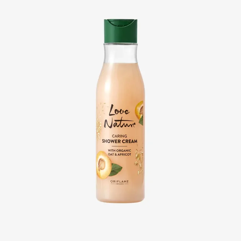 [ORIFLAME]Love Nature Caring Shower Cream with Organic Oat & Apricot