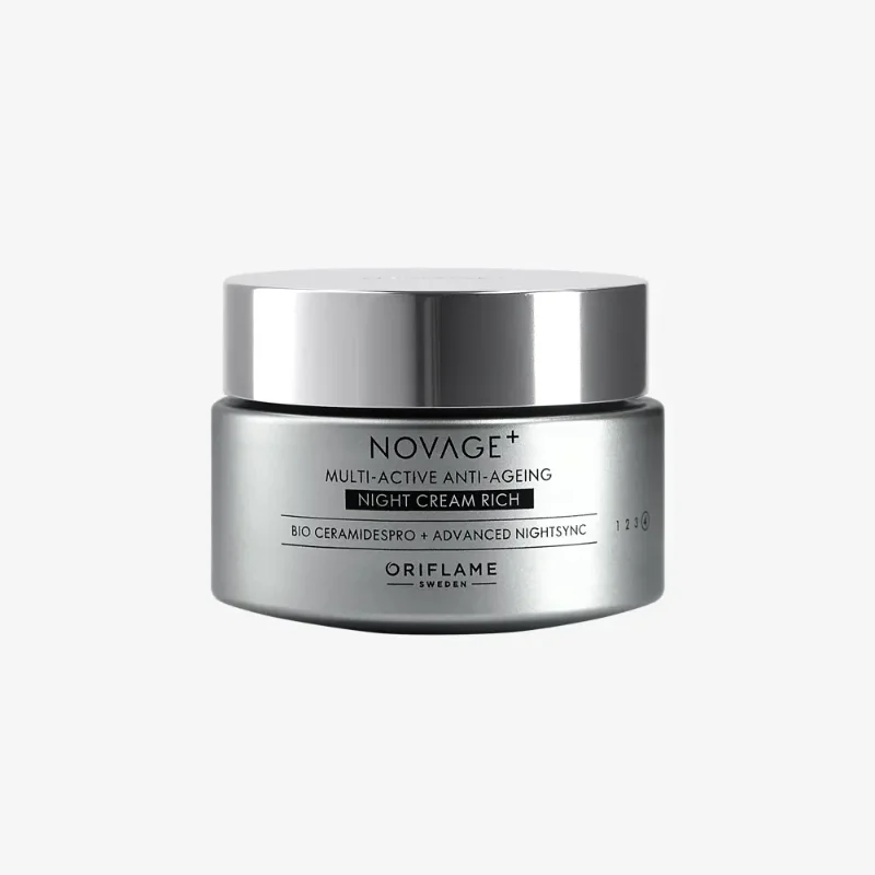 [ORIFLAME]NOVAGE+ Multi-Active Anti-Ageing Night Cream Rich