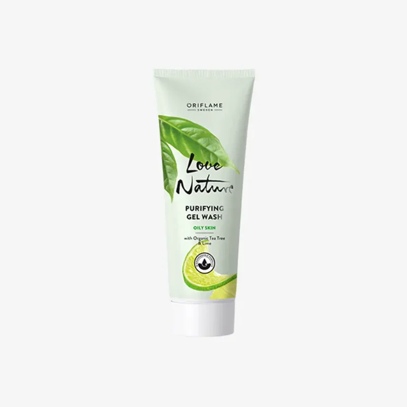 [ORIFLAME]LOVE NATURE Purifying Gel Wash with Organic Tea Tree & Lime