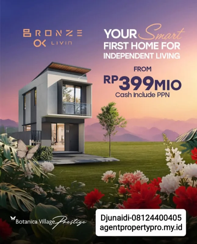[PROPERTYPRO]Bronze Prestige Livin- Botanica Village Prestige Manado