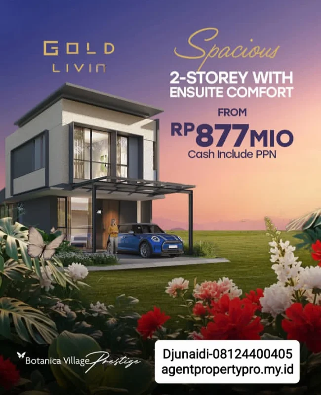 [PROPERTYPRO]Gold Prestige Livin- Botanica Village Prestige Manado