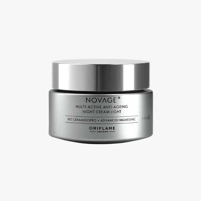 [ORIFLAME]NOVAGE+ Multi-Active Anti-Ageing Night Cream Light