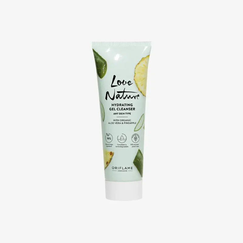 [ORIFLAME]LOVE NATURE Hydrating Gel Cleanser with Organic Aloe Vera & Pineapple