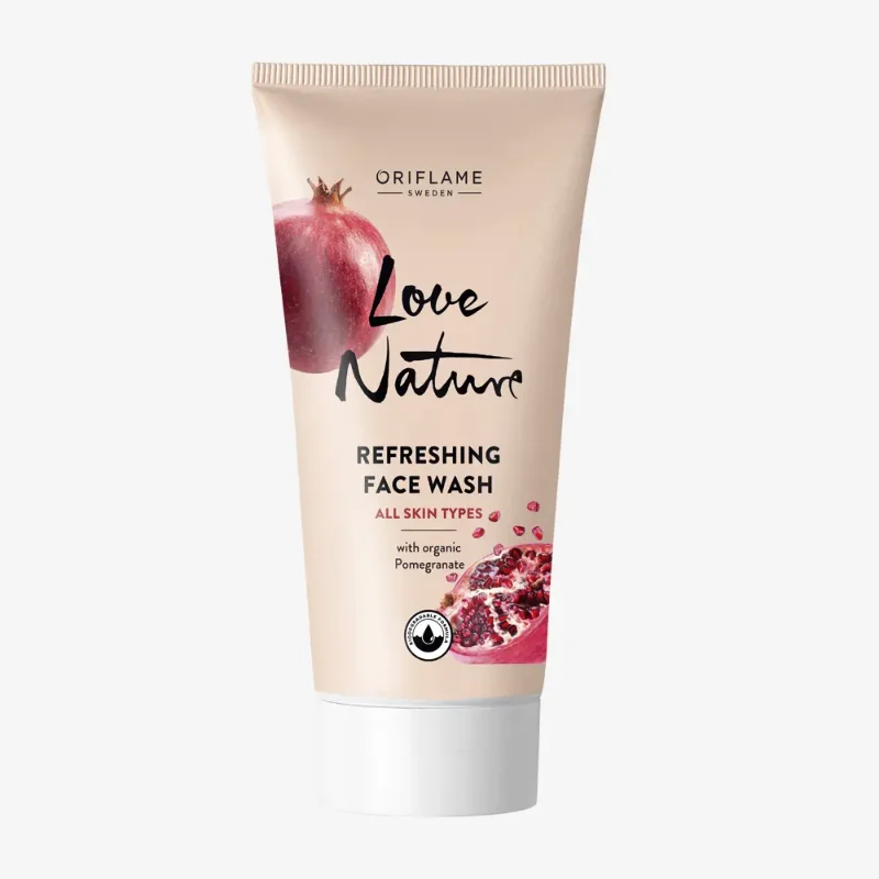[ORIFLAME]LOVE NATURE Refreshing Face Wash with Organic Pomegranate