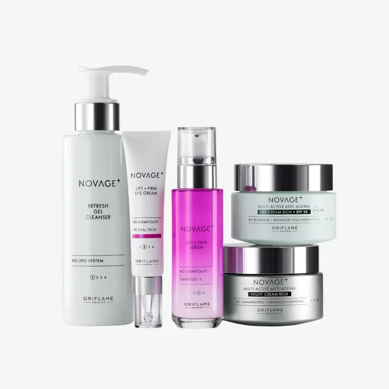 [ORIFLAME]NOVAGE+ Lift + Firm Routine Rich