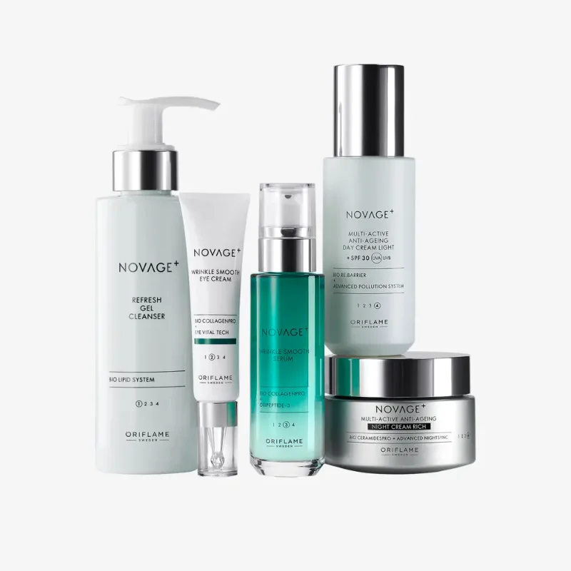 [ORIFLAME]NOVAGE+ Wrinkle Smooth Routine Mixed