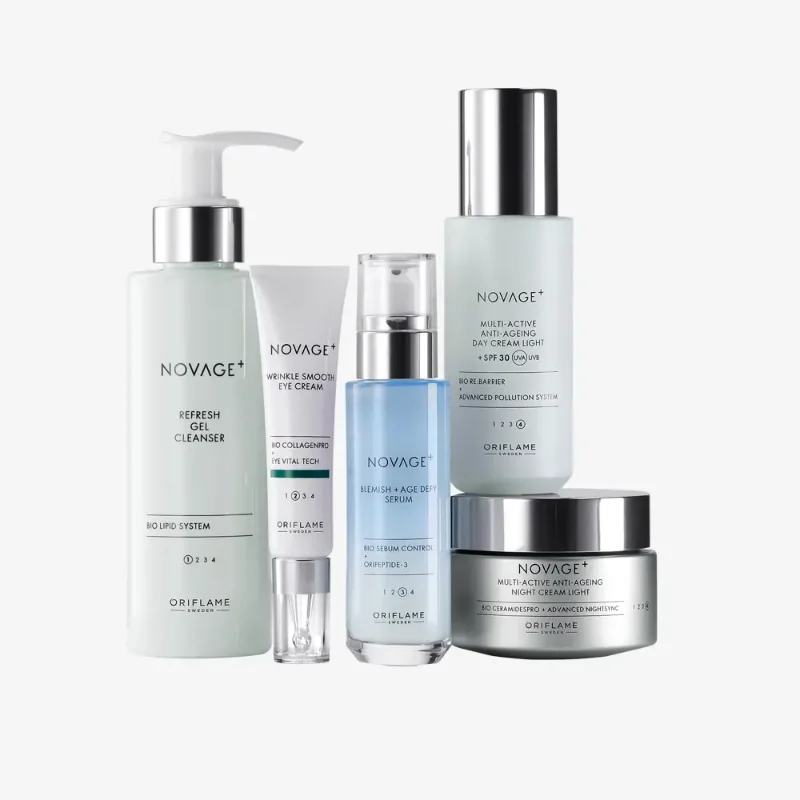 [ORIFLAME]NOVAGE+ Blemish + Age Defy Routine Light