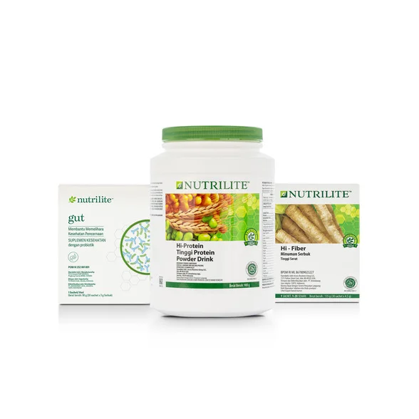 [AMWAY]Daily Nutrition For Gut Bundle - Hi Protein Family Size
