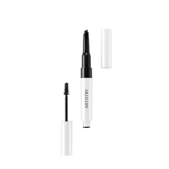 [AMWAY]Artistry Go Vibrant Waterproof Brow Pencil + Tinted Gel - True Black