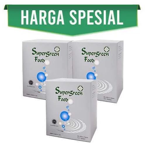 [KK]3 btl Supergreen Food 600 tabs