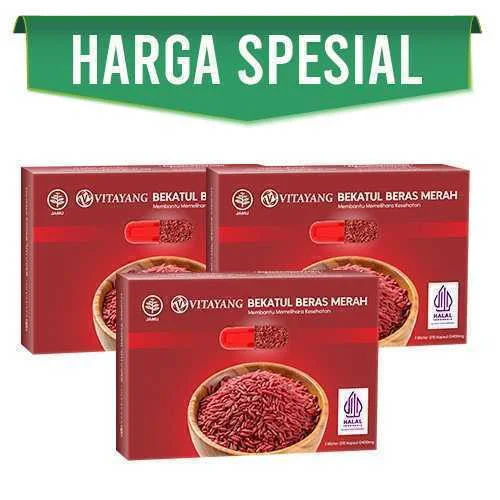 [KK]3 box Bekatul Beras Merah